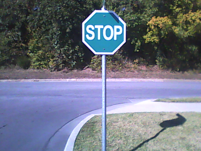 greenstopsign Yes, Virginia, it is GREEN!